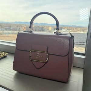 Coach Mauve Leather Satchel